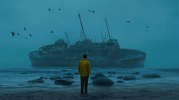 Wrecked, alone, sad, artist, artwork, digital-art, deviantart HD wallpaper