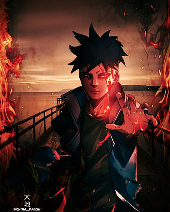 Kawaki, red, sky HD phone wallpaper