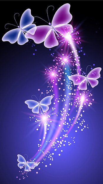 Butterfly For Android (64 ) – . Blue butterfly , Purple butterfly , Butterfly background, Android Butterfly HD phone wallpaper