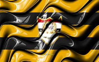 El Entag El Harby flag, , yellow and black 3D waves, EPL, egyptian football club, football, El Entag El Harby logo, Egyptian Premier League, El Entag El Harby FC, soccer, El Entag El Harby SC HD wallpaper