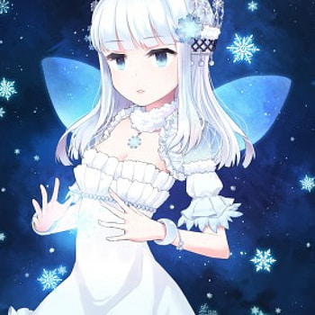 Snow Fairy, silver hair, winter, magi, long hair, beauty, nice, snowflakes, magical, snow, adorable, female, sweet, white, girl, beautiful, kawaii, fairy, anime girl, anime, pretty, white hair, flakes, lovely HD wallpaper