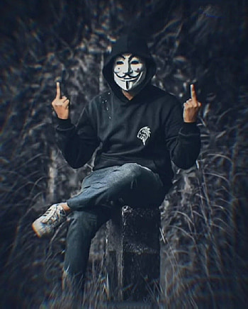 joker, Joker Black Mask HD phone wallpaper