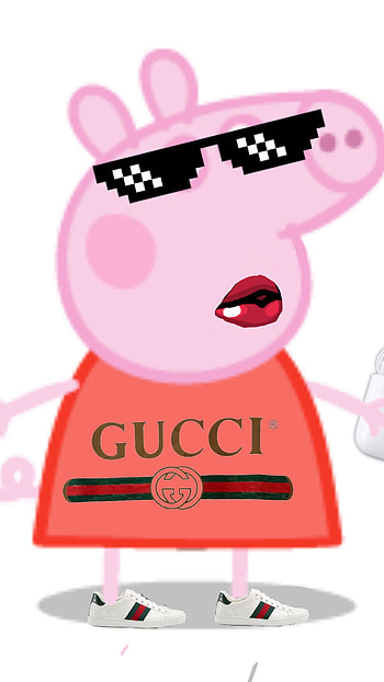 peppa pig, gucci HD phone wallpaper
