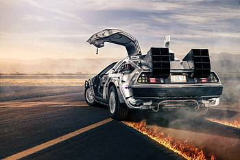 DeLorean DMC-12, 1981 model, Time machine, Ultimate favourite HD wallpaper