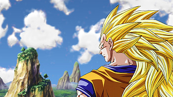 Preview goku super saiyan 3, man, look, austere, street HD wallpaper