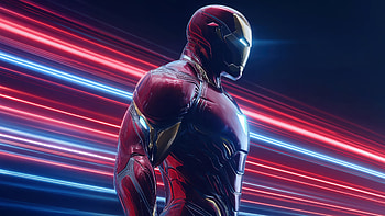 Iron Man Stance, iron-man, superheroes, artwork, art, digital-art, ai HD wallpaper