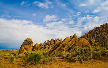 Nature, Stones, Desert, Vegetation, Lumps, Blocks HD wallpaper