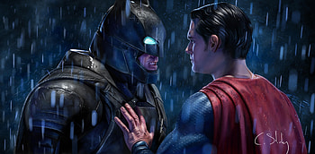 Art Batman V Superman, batman, superman, artwork, artist, digital-art, superheroes, deviantart HD wallpaper