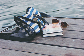 Rivers, Miscellanea, Miscellaneous, Book, Bag, Sunglasses HD wallpaper