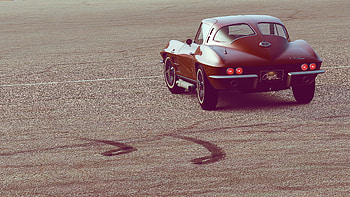 Auto, Chevrolet, Cars, Back View, Rear View, Corvette, Retro HD wallpaper