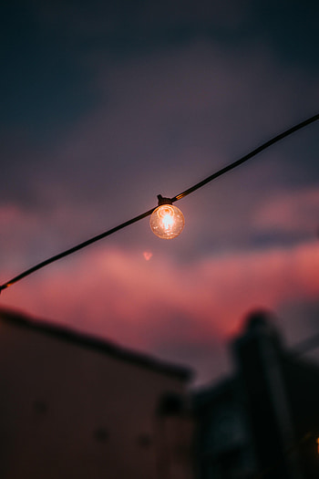 Twilight, Shine, Light, Miscellanea, Miscellaneous, Dusk, Illumination, Lighting, Light Bulb HD phone wallpaper