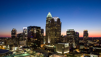 Charlotte NC Skyline, Urban charm, City lights, Vibrant atmosphere HD wallpaper