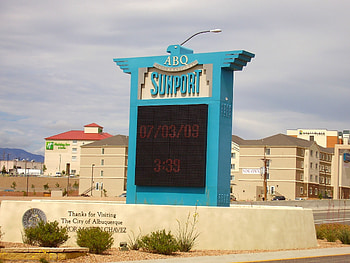 Albuquerque international sunport, New Mexico, Albuquerque airport HD wallpaper
