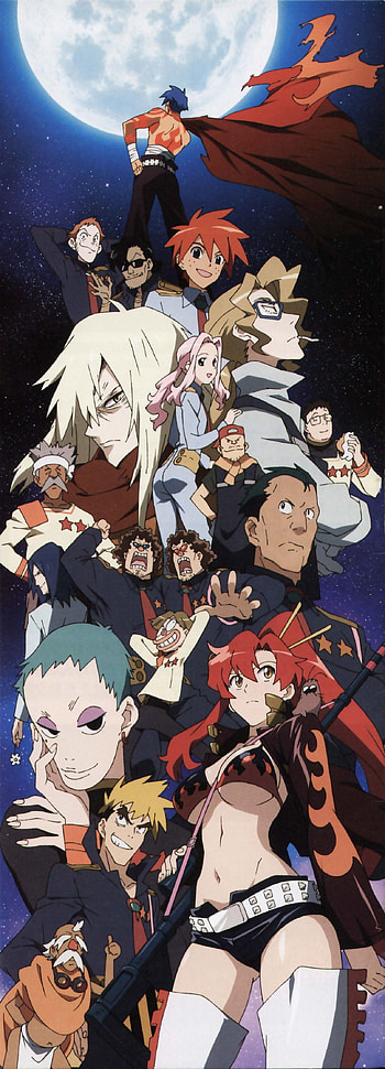 Tengen Toppa Gurren Lagann, Spiraling saga, Intense emotions, Memorable scenes HD phone wallpaper
