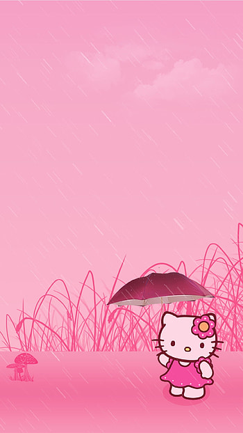 Rain, Hello Kitty HD phone wallpaper
