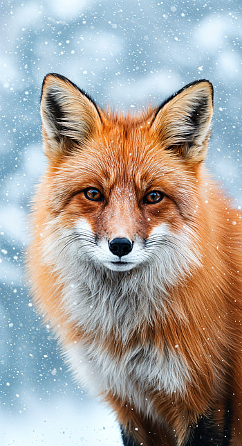 Enchanting Red Fox: A Stunning , fox, Wildlife, nature, winter HD phone wallpaper