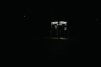 Night, Dark, Darkness, Terminal HD wallpaper
