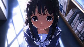 Charming Anime School Girl - Ultra, Anime HD wallpaper