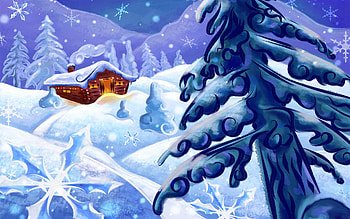 Christmas snow, winter, holiday, snow, christmas, tree HD wallpaper