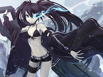 Black Rock Shooter**, black, shooter, anime, other, rock HD wallpaper