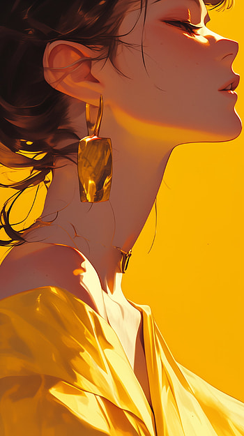Golden Hour Aesthetic Woman - Elegant Mobile, aesthetic, woman, golden, portrait, fashion HD phone wallpaper