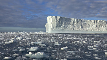 Vast ice, Pristine waters, Frozen wonder, Nature's masterpiece HD wallpaper