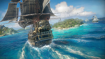 Skull and Bones Game - Pirate Ship at Sea, video game, Skull and Bones, pirate ship HD wallpaper