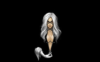 Shadowcat, white, black, , marvel HD wallpaper