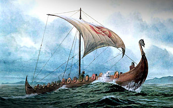 Cassie Stephens: In the Art Room: Viking Ship Collages HD wallpaper
