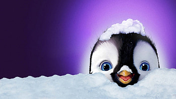 Happy Feet, Sequel streaming, Neon-lit dance, Animated penguins HD wallpaper