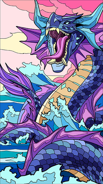 Fantasy, fire, dragon HD phone wallpaper