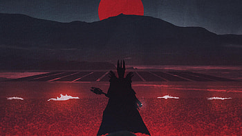 Devil Sunset, artist, artwork, digital-art, devil, fire, deviantart HD wallpaper