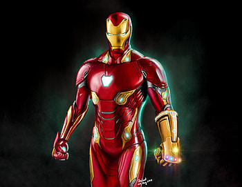 Iron Man Infinity Gauntlet Artwork, iron-man, artwork, digital-art, superheroes, reddit, art, artist HD wallpaper