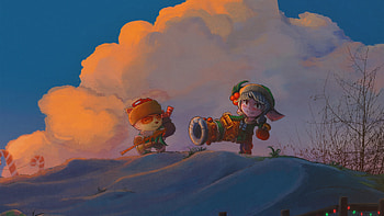 Teemo Tristana League Of Legends HD wallpaper