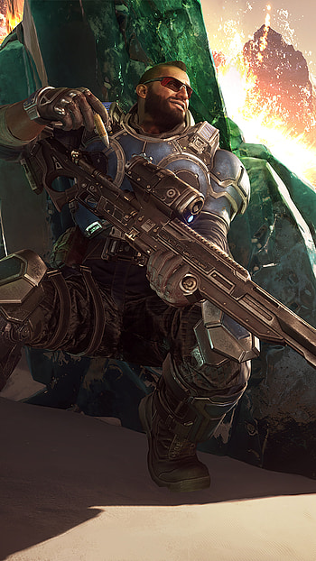 Gears 5 Fahz, Sony Xperia X, Thrilling warfare, Intense battles HD phone wallpaper