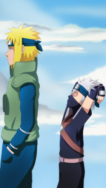 Fourth Hokage Team, Obito Uchiha, Kakashi Hatake, Anime, Naruto HD phone wallpaper