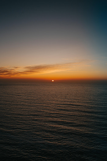 Nature, Water, Sunset, Sea, Sun, Horizon HD phone wallpaper