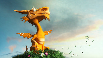 3D dragon, dragon, abstract, fantasy, 3d HD wallpaper