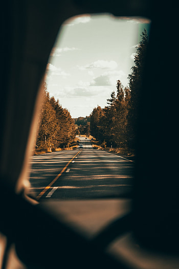 Auto, Trees, Miscellanea, Miscellaneous, Road, Asphalt, Overview, Review HD phone wallpaper