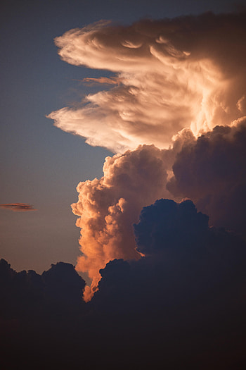 Nature, Sky, Twilight, Clouds, Dusk, Grey HD phone wallpaper