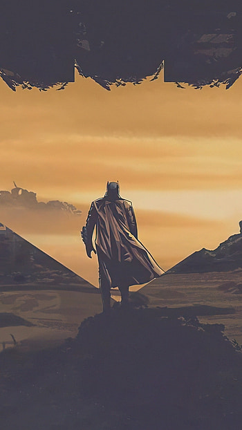 The Batman Posters 2022, Sunset Background, painting HD phone wallpaper
