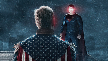 Homelander Vs Superman, superman, superheroes, artwork, tv-shows, the-boys, behance HD wallpaper