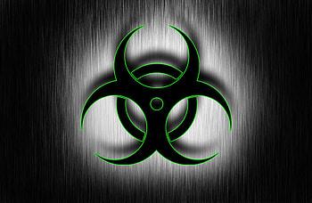 Biohazard symbol, Toxic warning, Green hazard, Dangerous substance HD wallpaper