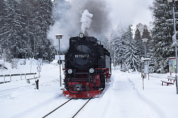 Snow, Train, Winter, Vehicles, Locomotive, Steam Train HD wallpaper