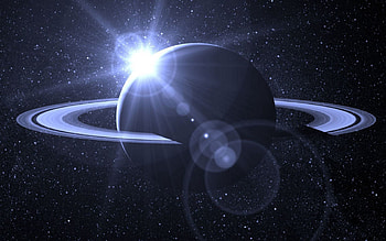 Universe, Stars, Shine, Light, Galaxy, Planet, Orbit HD wallpaper