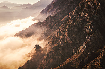 Sea Of Clouds Below Mountains , sea-of-clouds, mountains, nature HD wallpaper