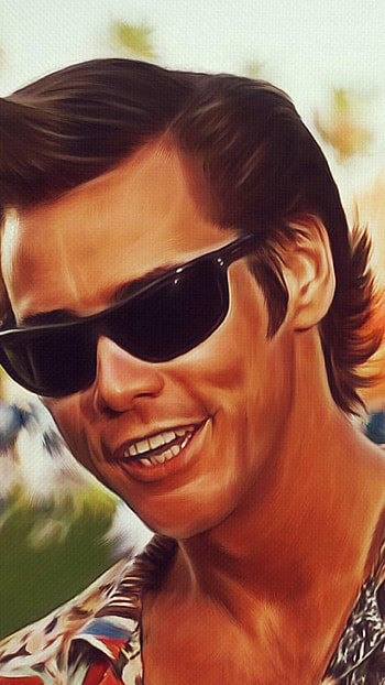 Jim Carrey, Ace Ventura, Comedy icon, Memorable scenes HD phone wallpaper