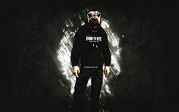 Fortnite Midnight Shady Doggo Skin, Fortnite, main characters, white stone background, Midnight Shady Doggo, Fortnite skins, Midnight Shady Doggo Skin, Midnight Shady Doggo Fortnite, Fortnite characters HD wallpaper