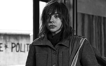 Chloe Grace Moretz, BW, Suspiria HD wallpaper