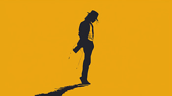 Yellow Minimalist Silhouette — Pop Icon, Yellow, Minimalist, King Of Pop, Michael Jackson HD wallpaper